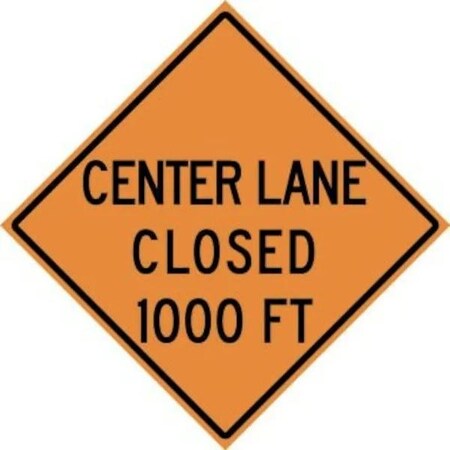 Accuform RIGID CONSTRUCT ION SIGN CENTER LANE FRK448DP